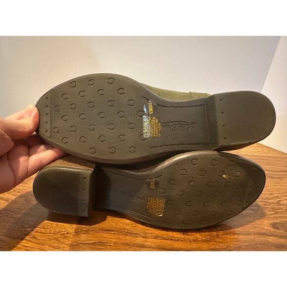 Lucky Brand Women's Terra Western Boot - Olive Green Suede, Sz 9.5 Western Chic - Picture 7 of 9